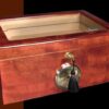 Savoy Glass Top Mahogany Medium