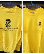 Nick's Cigar World Yellow T-Shirt - XX-Large