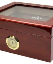 Savoy Glass Top Mahogany Small