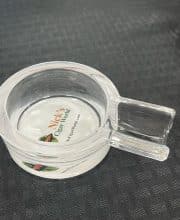 Nick's Cigar World Logo Glass Ashtray