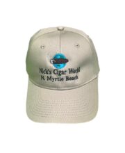 Nick's Cigar World Logo Baseball Cap Khaki